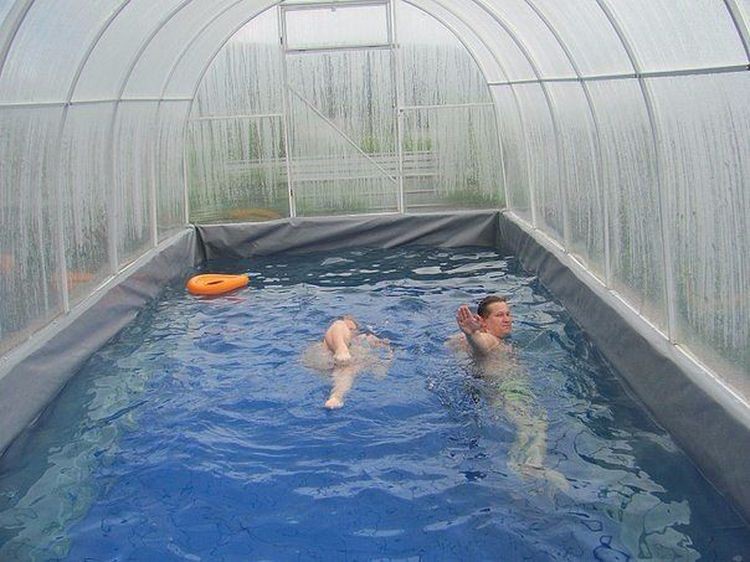 Крытый бассейн для дачи - бесценная идея бассейн, дача